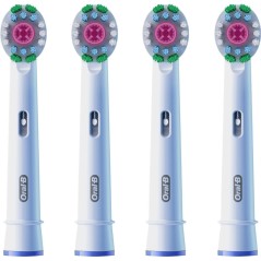 "Oral-B Pro 3D White Brush Heads - 4 Pack for Whiter Teeth & Superior Cleaning"